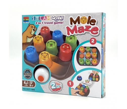 WOOPIE Gra Edukacyjno-Strategiczna 2w1 Kółko i Krzyżyk