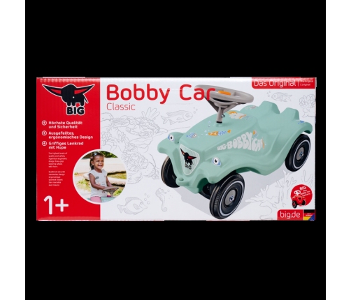 Stumjamā mašīna BIG Bobby Car Green Sea