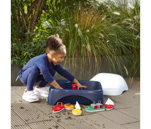 BIG Wielofunkcyjna Piaskownica z Przykryciem Siedzisko Stolik Wodny