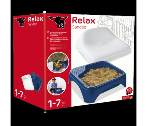 BIG Wielofunkcyjna Piaskownica z Przykryciem Siedzisko Stolik Wodny