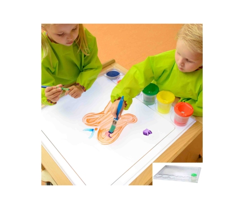 MASTERKIDZ Kwadratowa Taca do Malowania Montessori