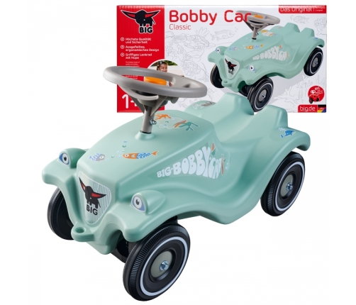 Stumjamā mašīna BIG Bobby Car Green Sea