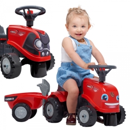 Stumjamā mašīna FALK Traktors Baby Case IH Red