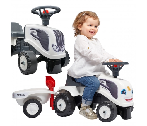 FALK Baby Valtra White Детская трактор-каталка