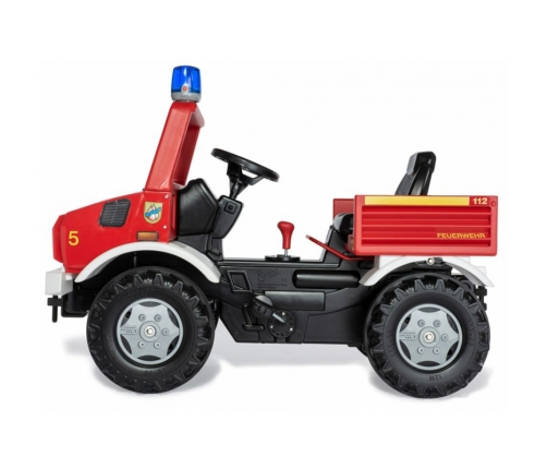 Rolly Toys Unimog Mercedes Benz Samochód na pedały Straż + Kogut