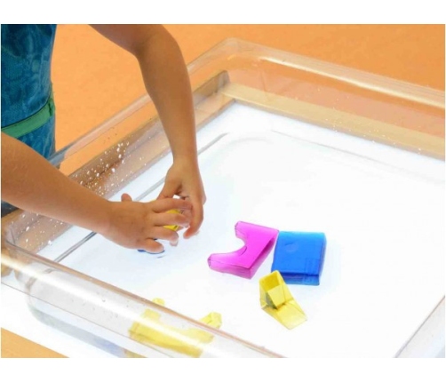 MASTERKIDZ Akrylowy Pojemnik Do Zabawy Wodą i Piaskiem - Kwadratowy