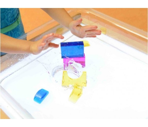 MASTERKIDZ Akrylowy Pojemnik Do Zabawy Wodą i Piaskiem - Kwadratowy