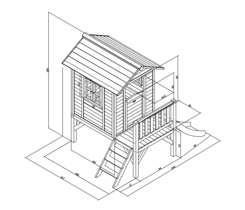 Bērnu dārza māja AXI Stilt House