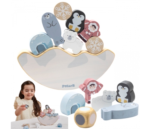 VIGA PolarB Gra Balansujące Zwierzęta Arktyczne Układanka