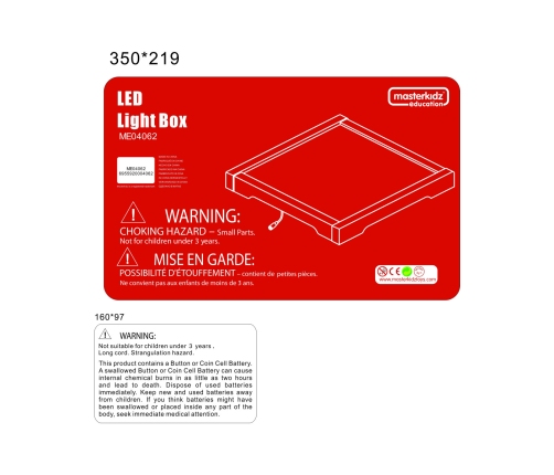 MASTERKIDZ Panel Skrzynia LED Sensoryczna