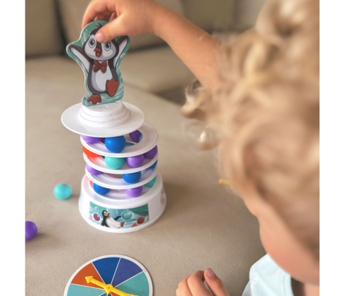 WOOPIE Gra Zręcznościowa Pingwin na Wieży