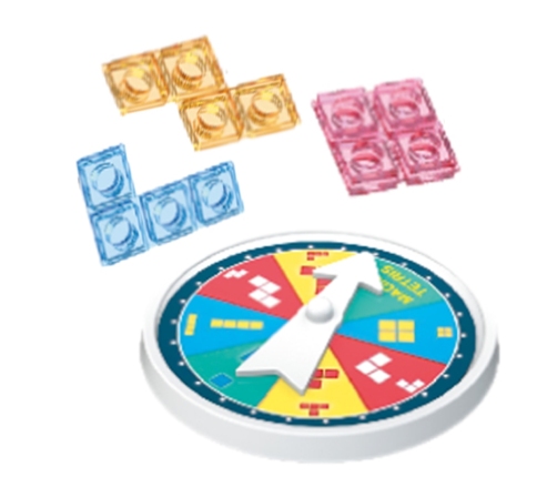 WOOPIE Gra Edukacyjna Tetris Kolorowe Klocki