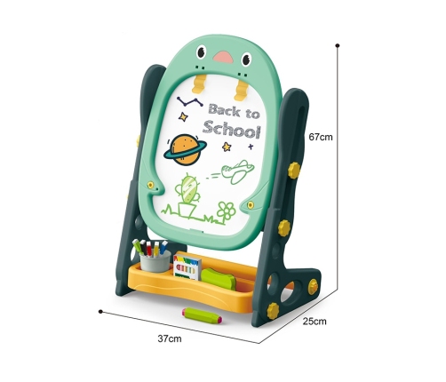 WOOPIE Dwustronna Tablica Magnetyczna do Rysowania i Nauki Liczb oraz Liter 56 el.
