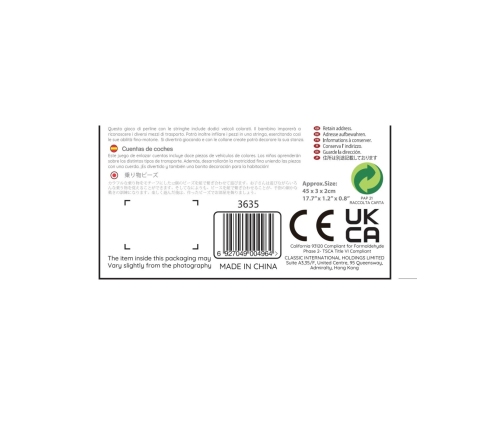 CLASSIC WORLD Drewniane Klocki do Nawlekania Ruch Drogowy 13 el.