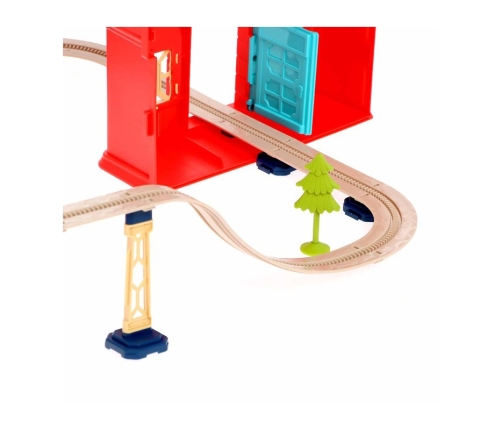 WOOPIE Kolejka Elektryczna 2w1 Składana w Walizkę 87 el. - Długość 3,5 m