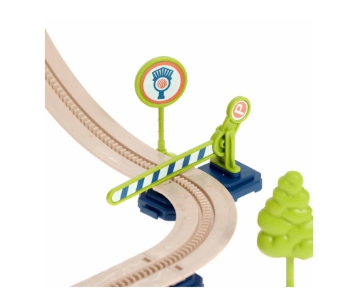 WOOPIE Kolejka Elektryczna 2w1 Składana w Walizkę 87 el. - Długość 3,5 m