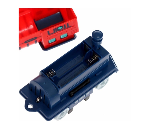 WOOPIE Kolejka Elektryczna 2w1 Składana w Walizkę 87 el. - Długość 3,5 m