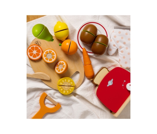 CLASSIC WORLD Drewniany Zestaw Do Krojenia Owoców na Rzepy