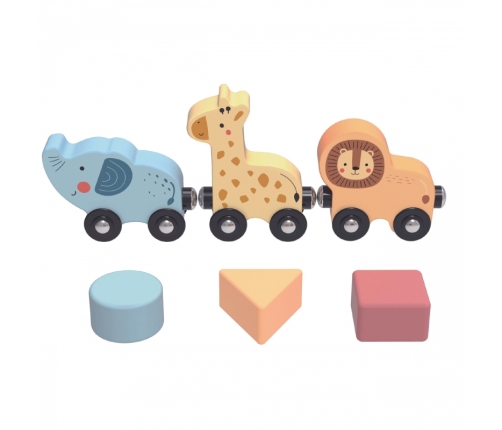 TOOKY TOY Drewniany Stół Aktywności Montessori Pętla Motoryczna