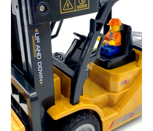 WOOPIE Zdalnie Sterowany Wózek Widłowy 2w1 Dźwig RC - Skala 1:24