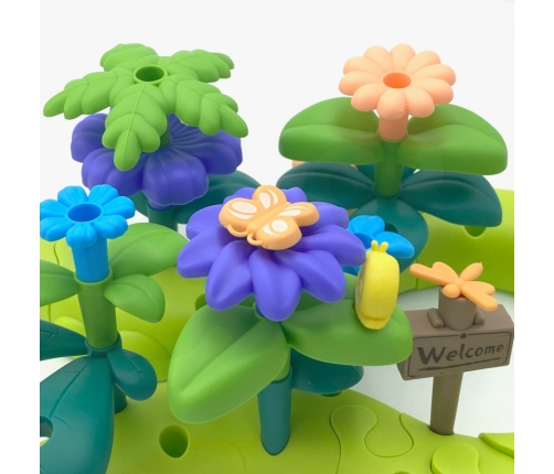 WOOPIE Magiczny Ogródek Montessori Klocki Konstrukcyjne XXL 93 el.