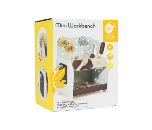 CLASSIC WORLD Drewniany Warsztat Małego Majsterkowicza z Narzędziami