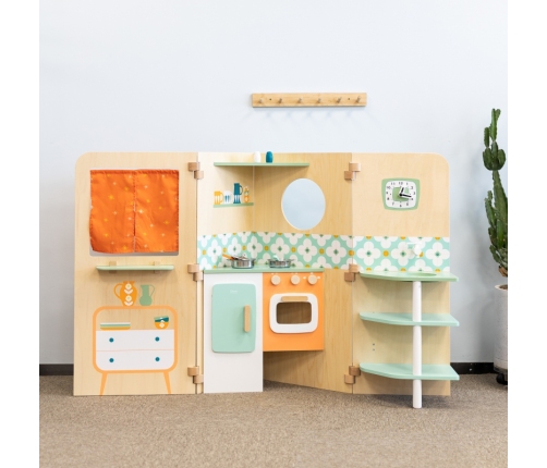 CLASSIC WORLD Wielofunkcyjny Domek z Kuchnią Rozkładany XXL