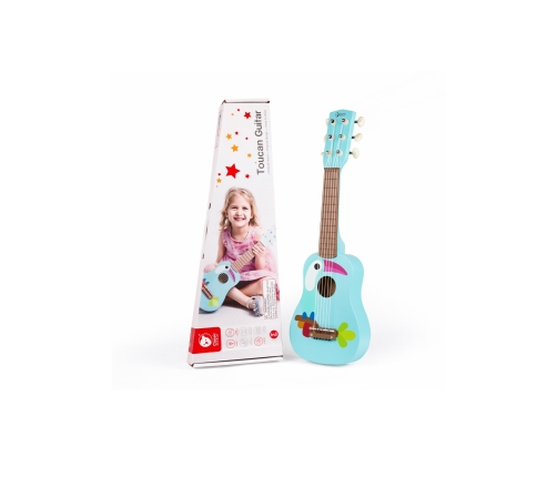 CLASSIC WORLD Drewniana Gitara Dla Dzieci Toucan