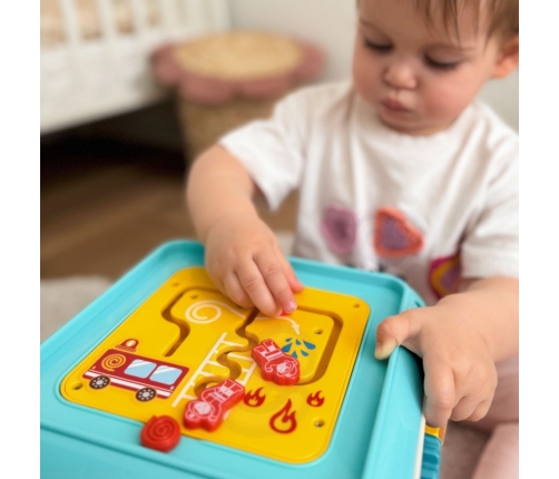 WOOPIE BABY Wielofunkcyjna Kostka Aktywności Montessori 6w1 - 18m+