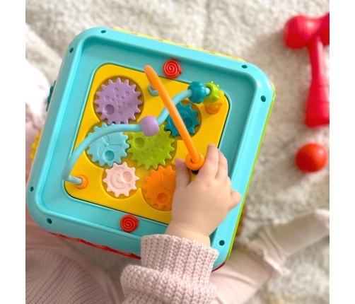 WOOPIE BABY Wielofunkcyjna Kostka Aktywności Montessori 6w1 - 18m+