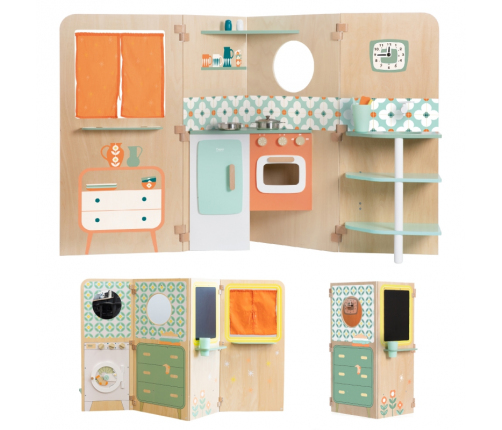 CLASSIC WORLD Wielofunkcyjny Domek z Kuchnią Rozkładany XXL