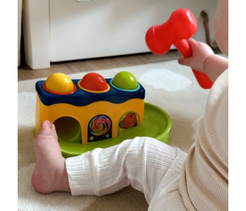 WOOPIE BABY Kolorowa Przebijanka Wbijanka z Młoteczkiem Montessori