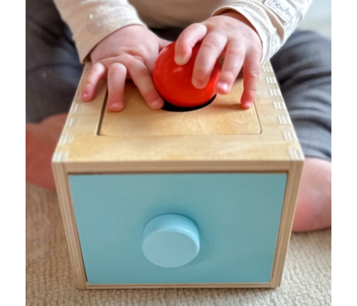 WOOPIE GREEN Drewniana Szuflada Edukacyjna Sorter Montessori