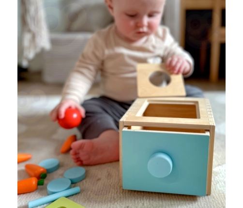 WOOPIE GREEN Drewniana Szuflada Edukacyjna Sorter Montessori