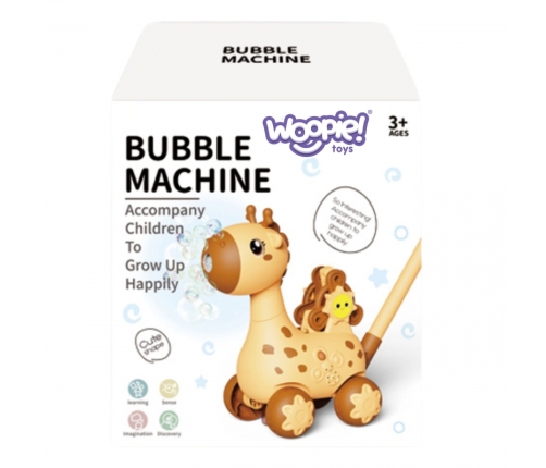 WOOPIE Pchacz Żyrafka 2w1 Maszyna do Robienia Baniek Mydlanych dla Dzieci