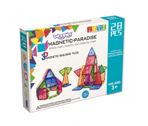 WOOPIE Magnetyczne Klocki Konstrukcyjne Montessori 3D