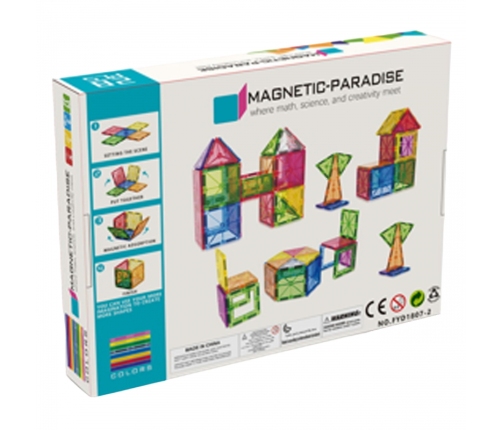 WOOPIE Magnetyczne Klocki Konstrukcyjne Montessori 3D