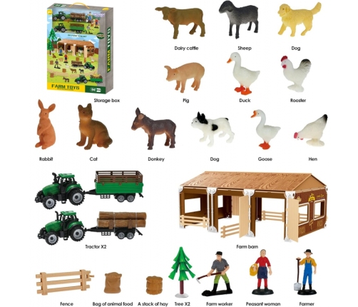 WOOPIE Zestaw Mały Farmer XL Figurki Gospodarstwo