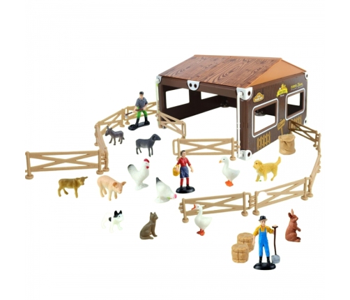 WOOPIE Zestaw Mały Rolnik Farma Zagroda + Zwierzęta i Akcesoria