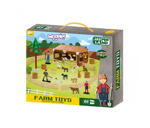 WOOPIE Zestaw Mały Rolnik Farma Zagroda + Zwierzęta i Akcesoria