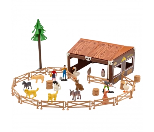 WOOPIE Zestaw Mały Rolnik Farma Zagroda + Zwierzęta i Akcesoria