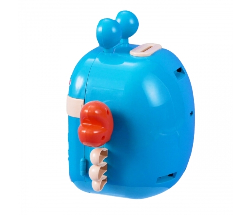 WOOPIE Elektroniczna Skarbonka Sejf Bankomat na Pin Kod Dostępu Krab Plecak Niebieski