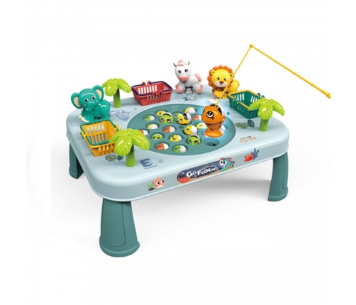 WOOPIE Gra Zręcznościowa Łowienie Ryb Interaktywny Stolik Zielony