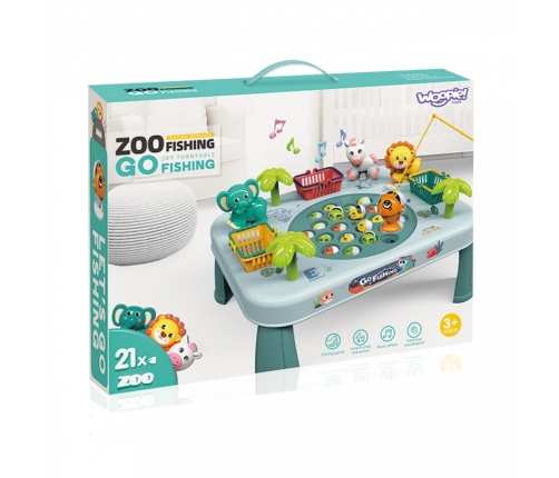 WOOPIE Gra Zręcznościowa Łowienie Ryb Interaktywny Stolik Zielony