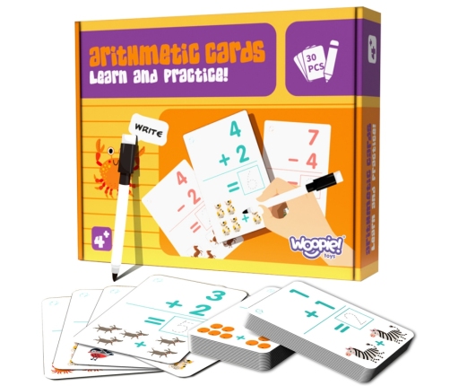 WOOPIE Karty Edukacyjne Fiszki Do Nauki Liczenia