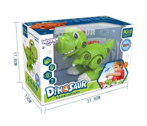 WOOPIE Dinozaur Do Skręcania Zestaw Konstrukcyjny + Śruborkęt