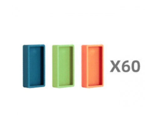 WOOPIE Elektryczna Ciuchcia Lokomotywa do Klocków Domino Dinozaur Pomarańczowy