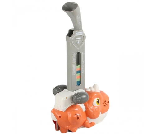 WOOPIE Elektryczna Ciuchcia Lokomotywa do Klocków Domino Dinozaur Pomarańczowy