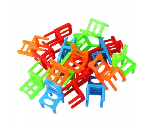 WOOPIE Gra Zręcznościowa Balansujące  Krzesła Układanka Stosy3+