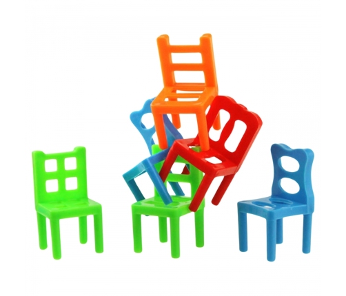 WOOPIE Gra Zręcznościowa Balansujące  Krzesła Układanka Stosy3+